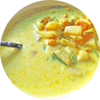 Овощной суп на сливках